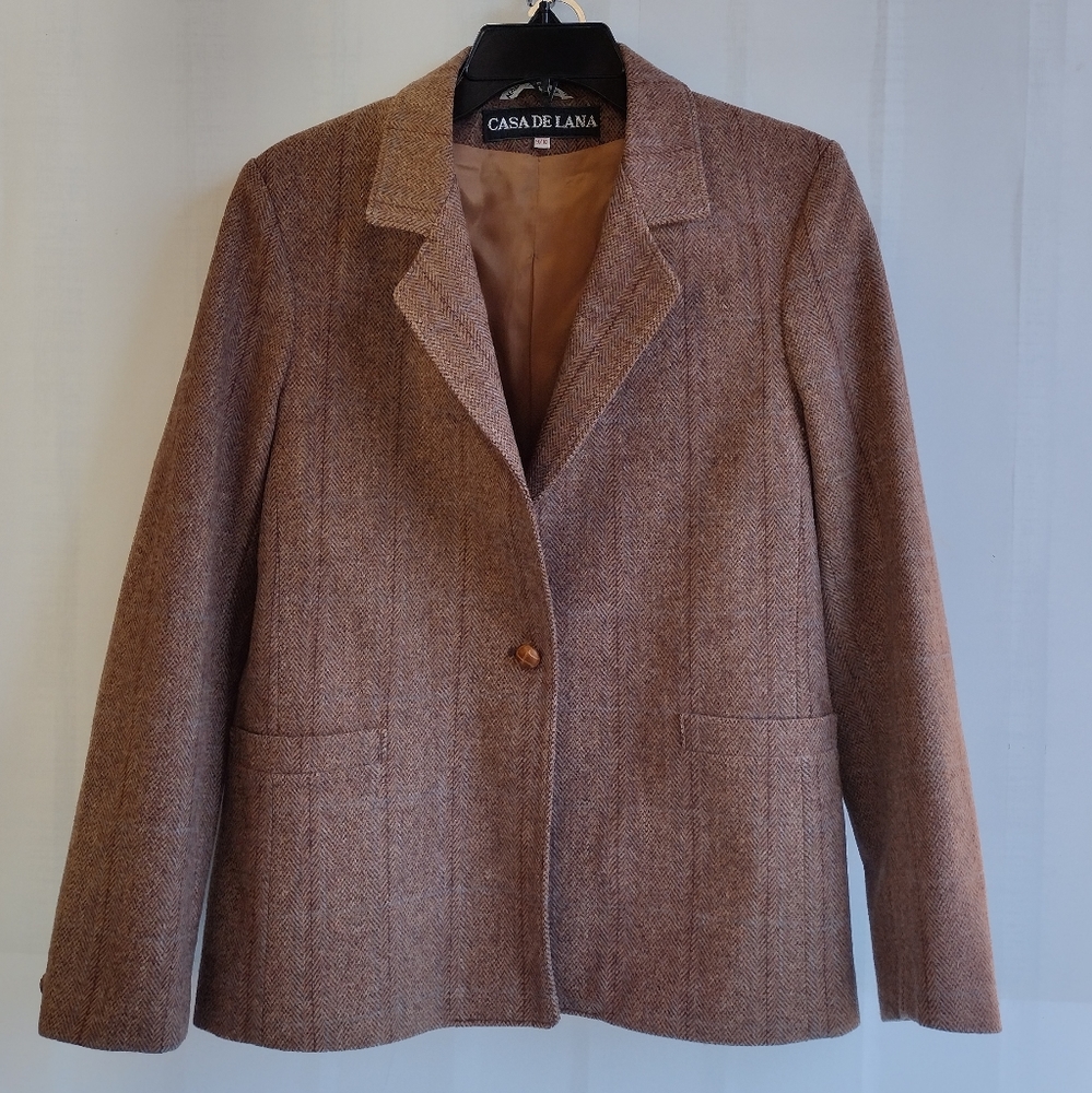 Casa De Lana Women's Pure Virgin Wool Jacket Size 9/10